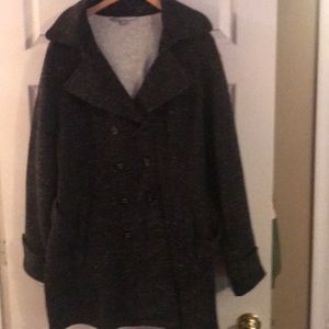 Valerie Stevens 1X coat jacket black in color